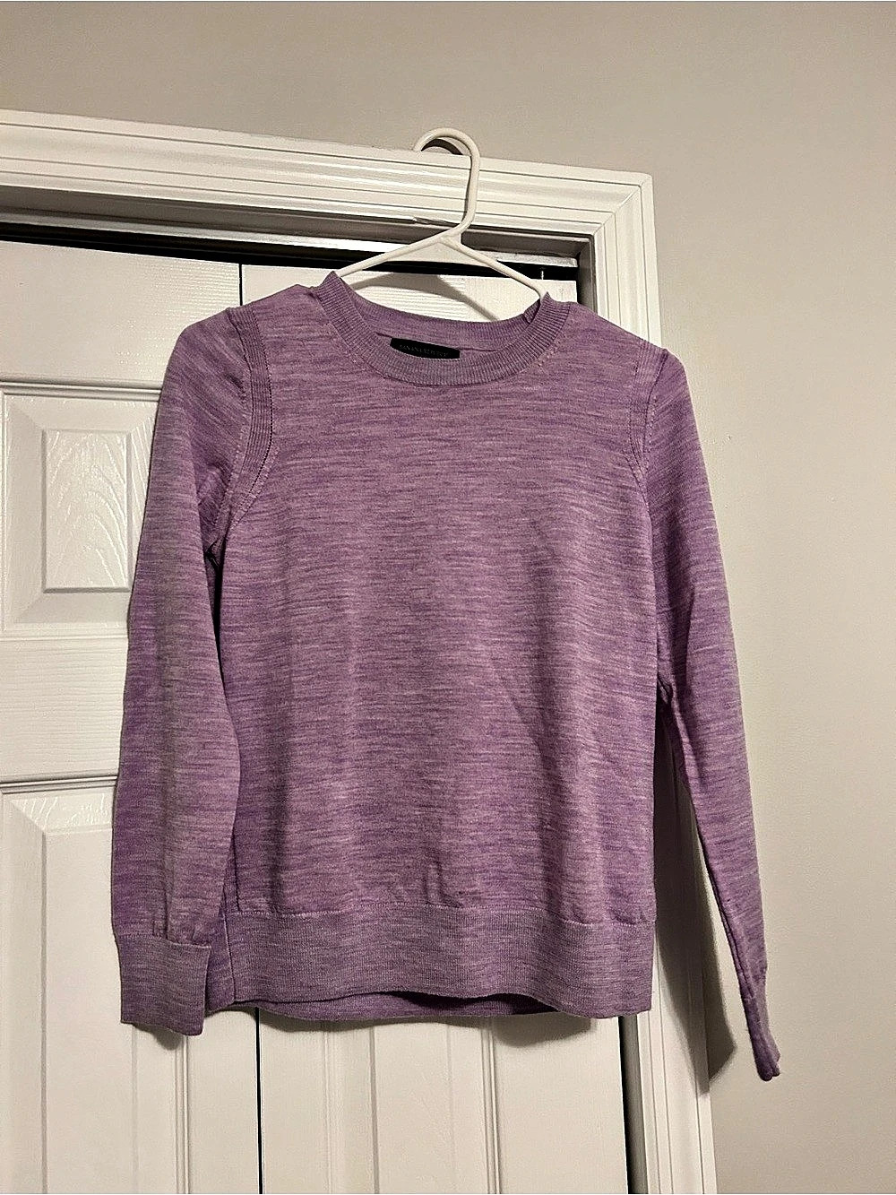 Banana Republic Purple Crewneck Knit Top